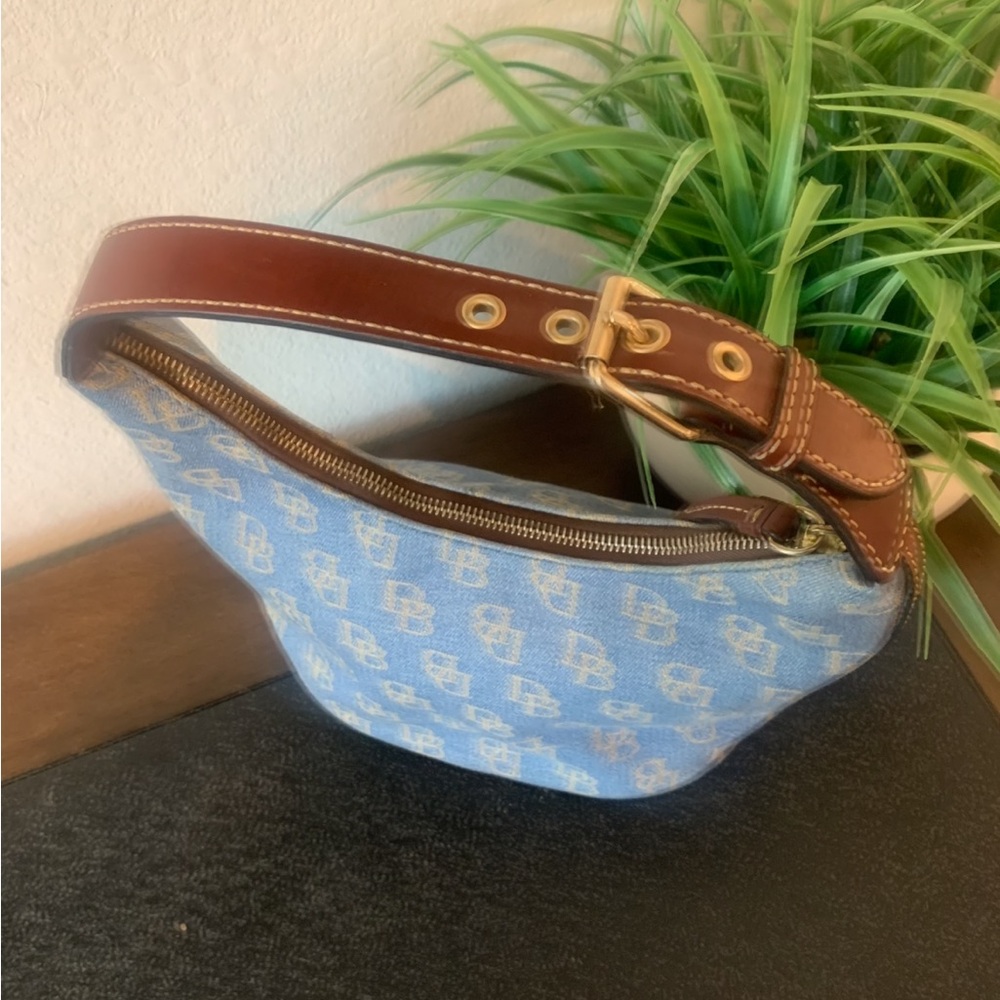 Dooney & Bourke Denim Blue Jean Bucket Bag - Picture 3 of 6